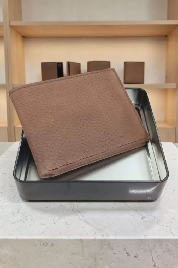 Genuine Leather Tan Wallet | Ambur Leather Hub
