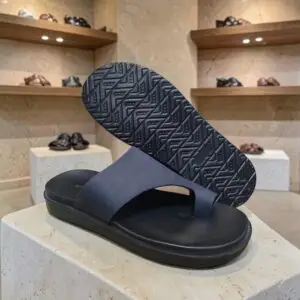 Men's Genuine Leather Slide Sandals
